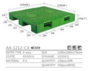 單面型棧板(A4-1212-CX)